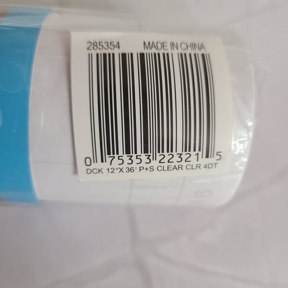 Laminate Duck Peel & Stick Clear 12 x 36 ft - 1 roll New Sealed - Picture 4 of 6